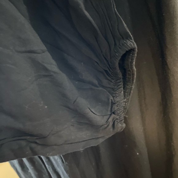 [XL] Kaktus Black Viscose Embossed Print Mini Tassels WMN Maxi Dress - Picture 6 of 15